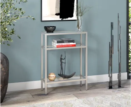 Pauline Console Table in Satin Nickel by Hudson & Canal