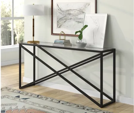 Sarmento Console Table in Blackened Bronze by Hudson & Canal