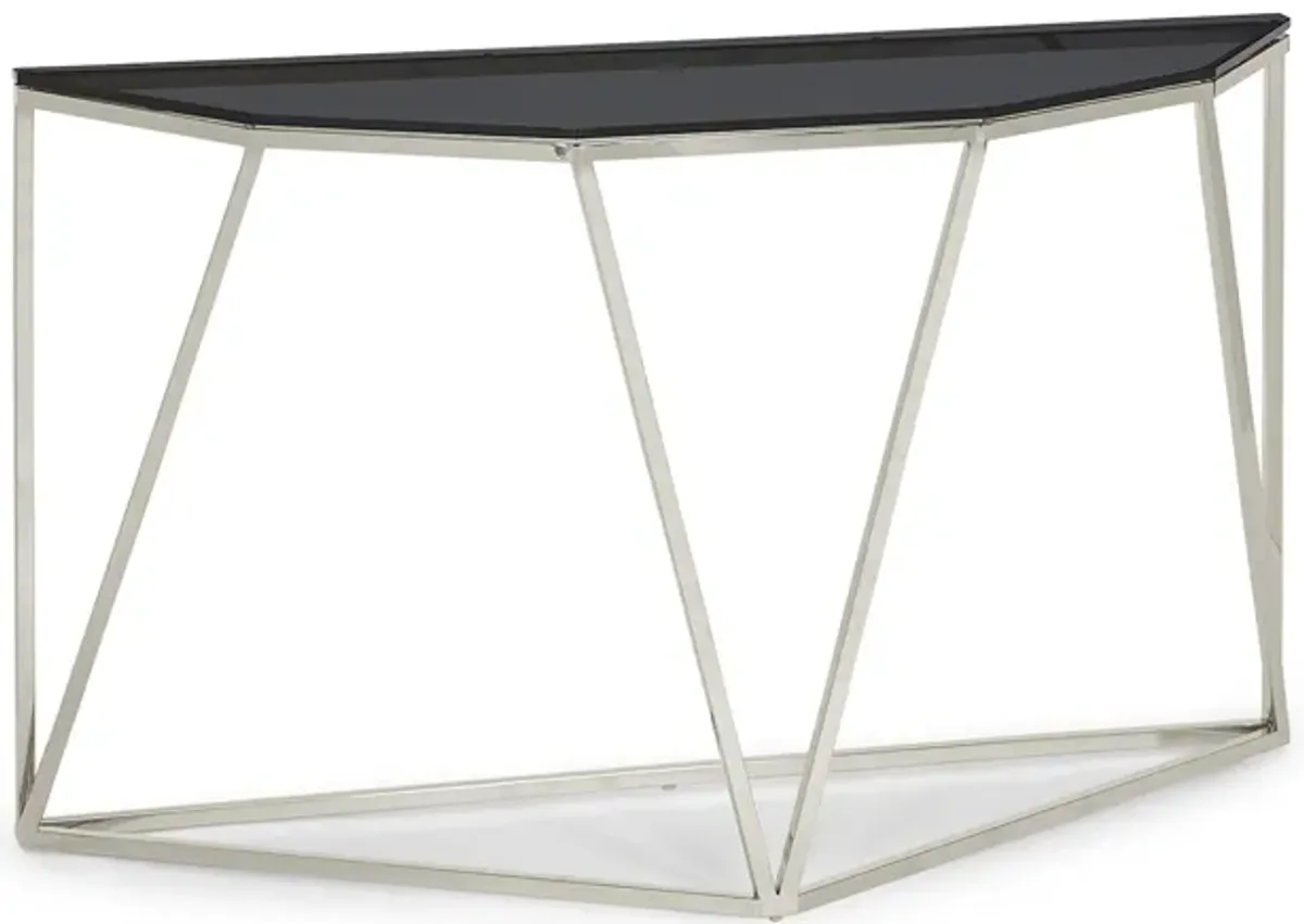 Aria Console Table in Smoked Glass by Bellanest