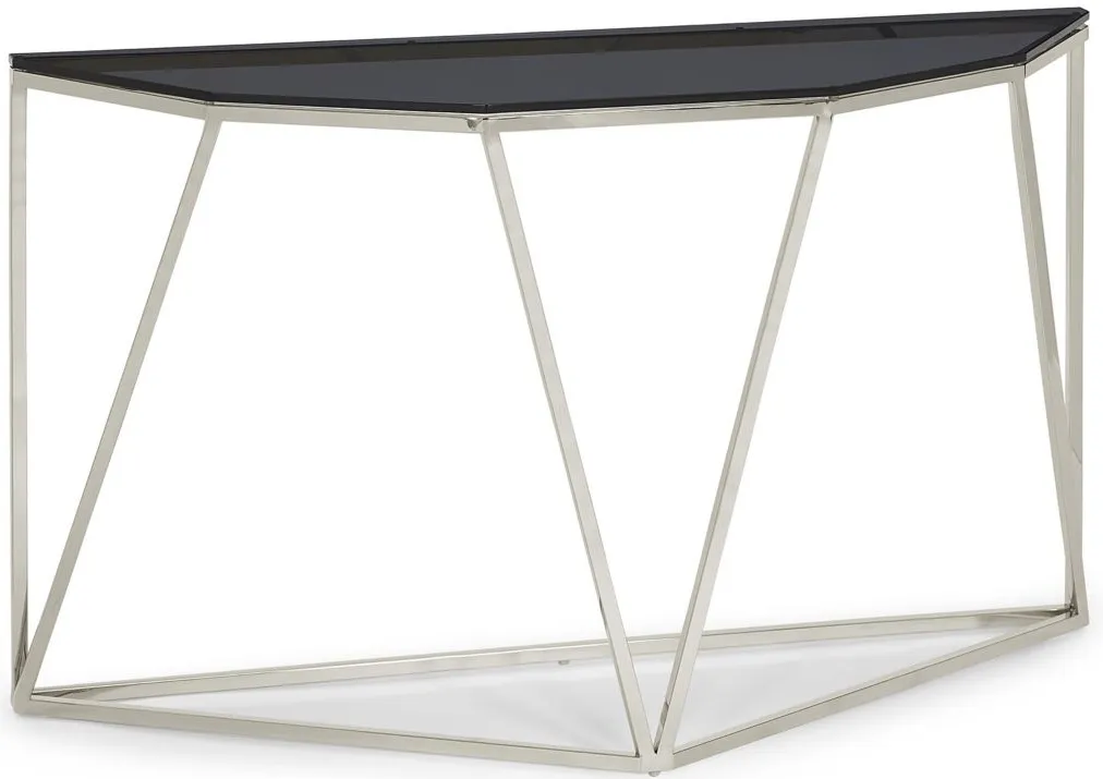 Aria Console Table in Smoked Glass by Bellanest