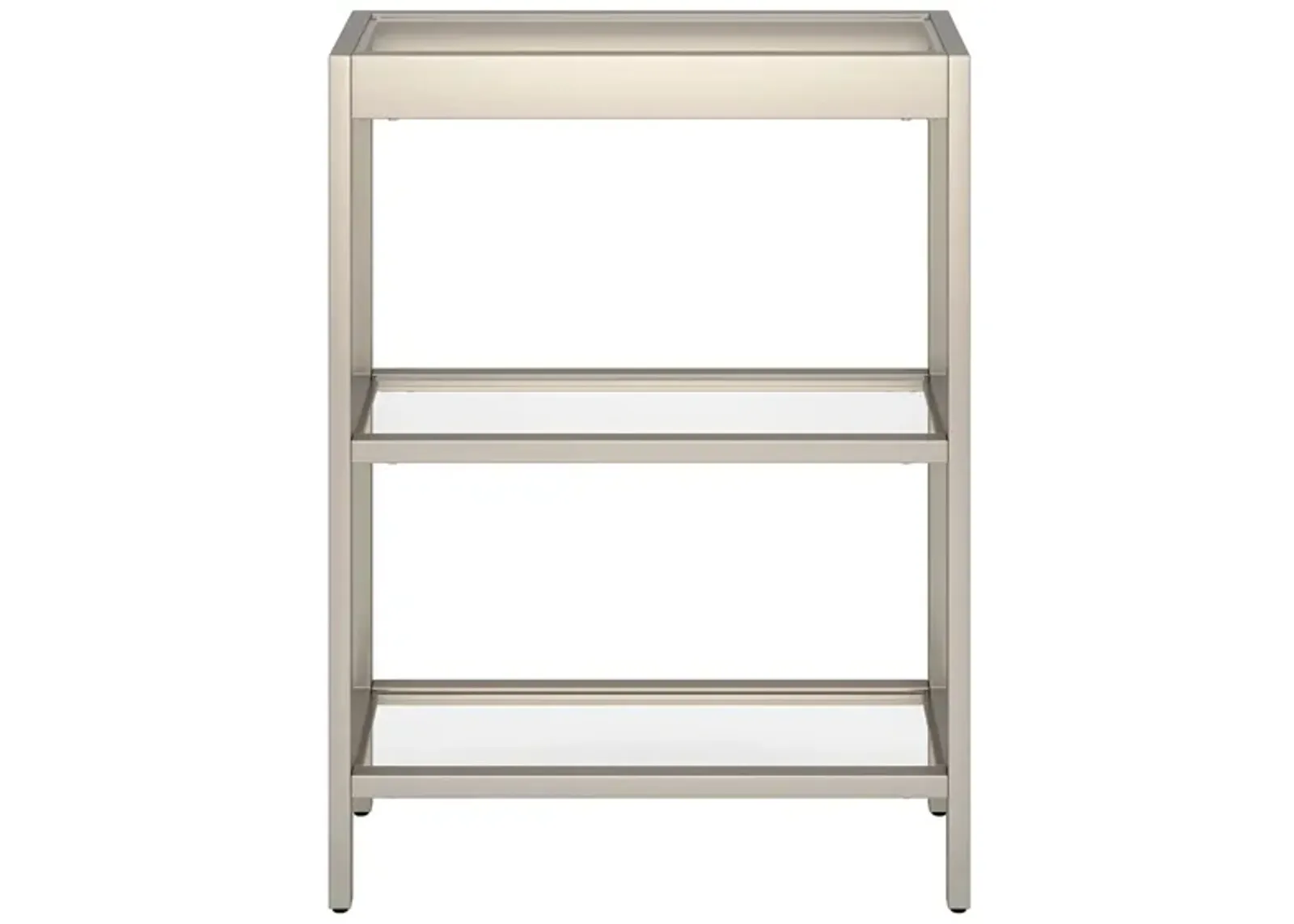 Laney Console Table in Satin Nickel by Hudson & Canal