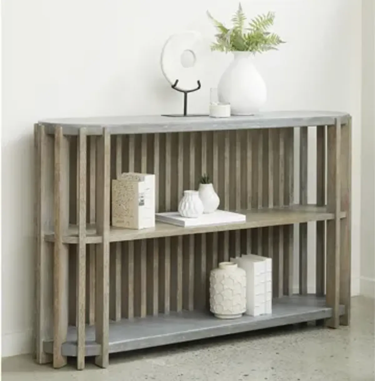 Pulaski Display Console with Concrete Top