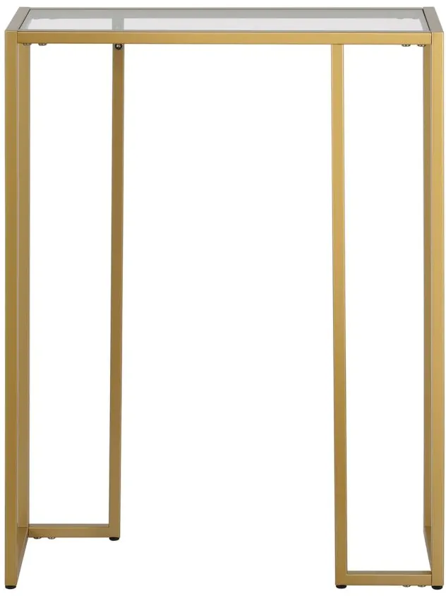 Mona Console Table in Brass by Hudson & Canal