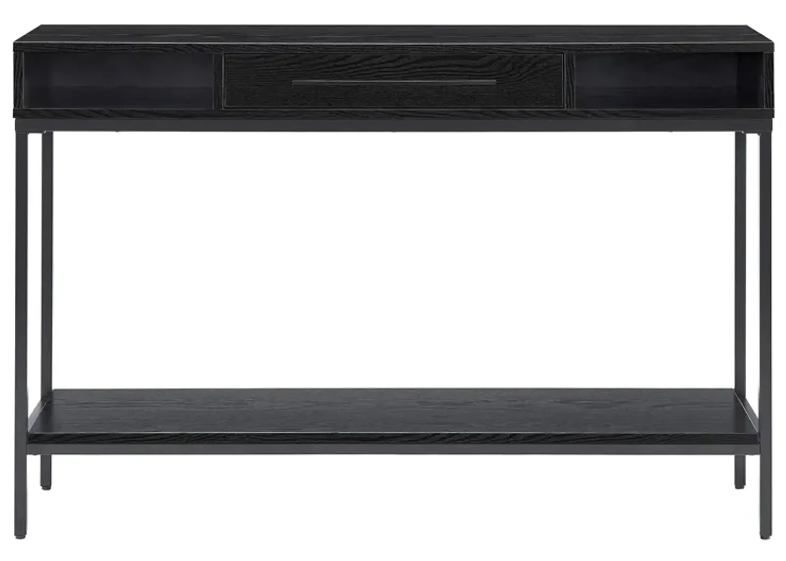 Santana Console Table in Blackened Bronze/Black Grain by Hudson & Canal