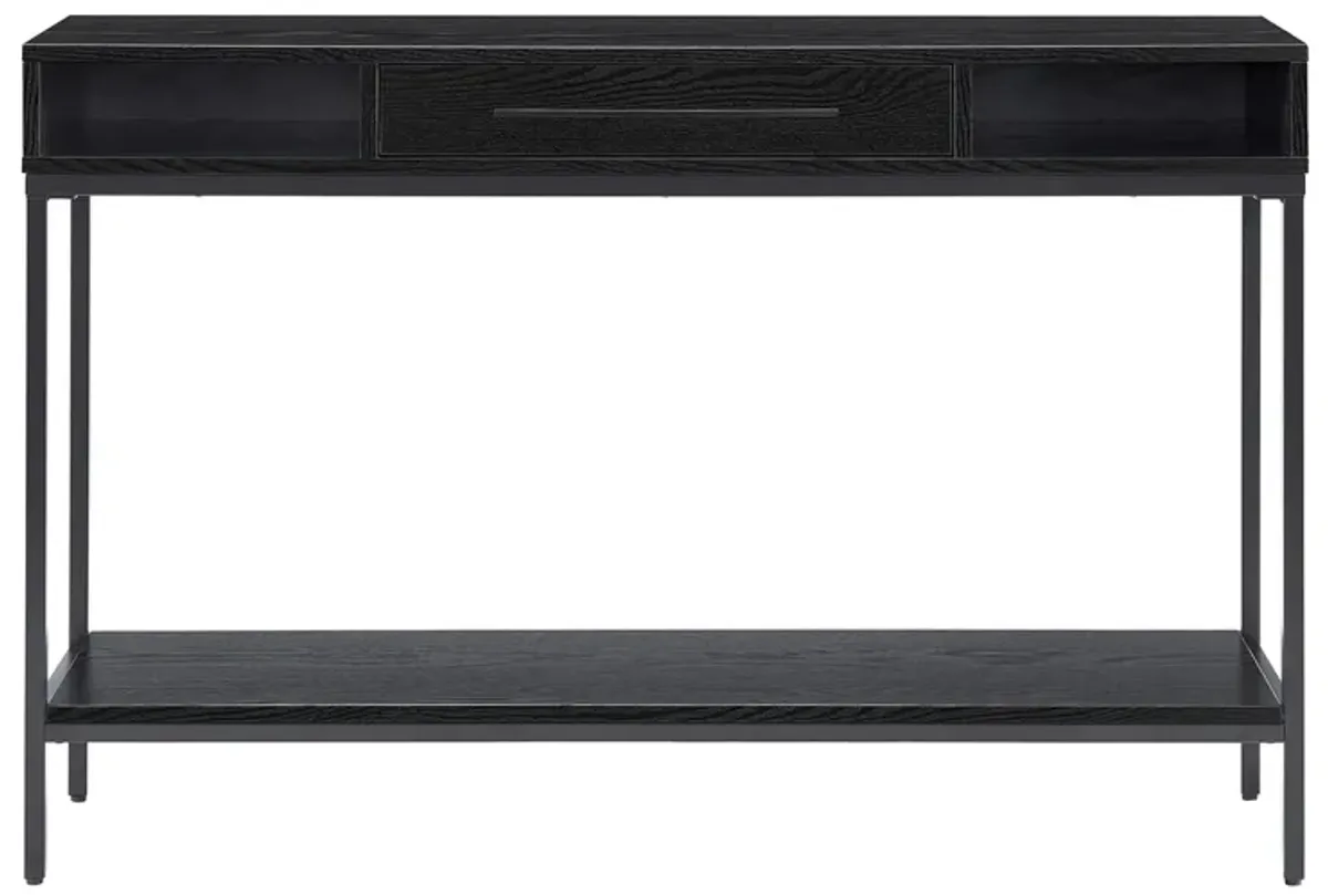 Santana Console Table in Blackened Bronze/Black Grain by Hudson & Canal