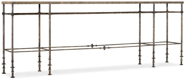 La Grange St James Metal and Stone Console