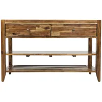 Beacon Street Console Table in Warm Wood by Jofran