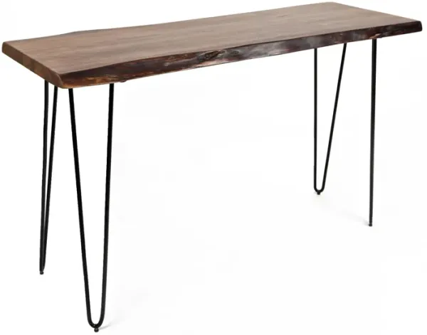 Nature's Live Edge Rectangular Console Table
