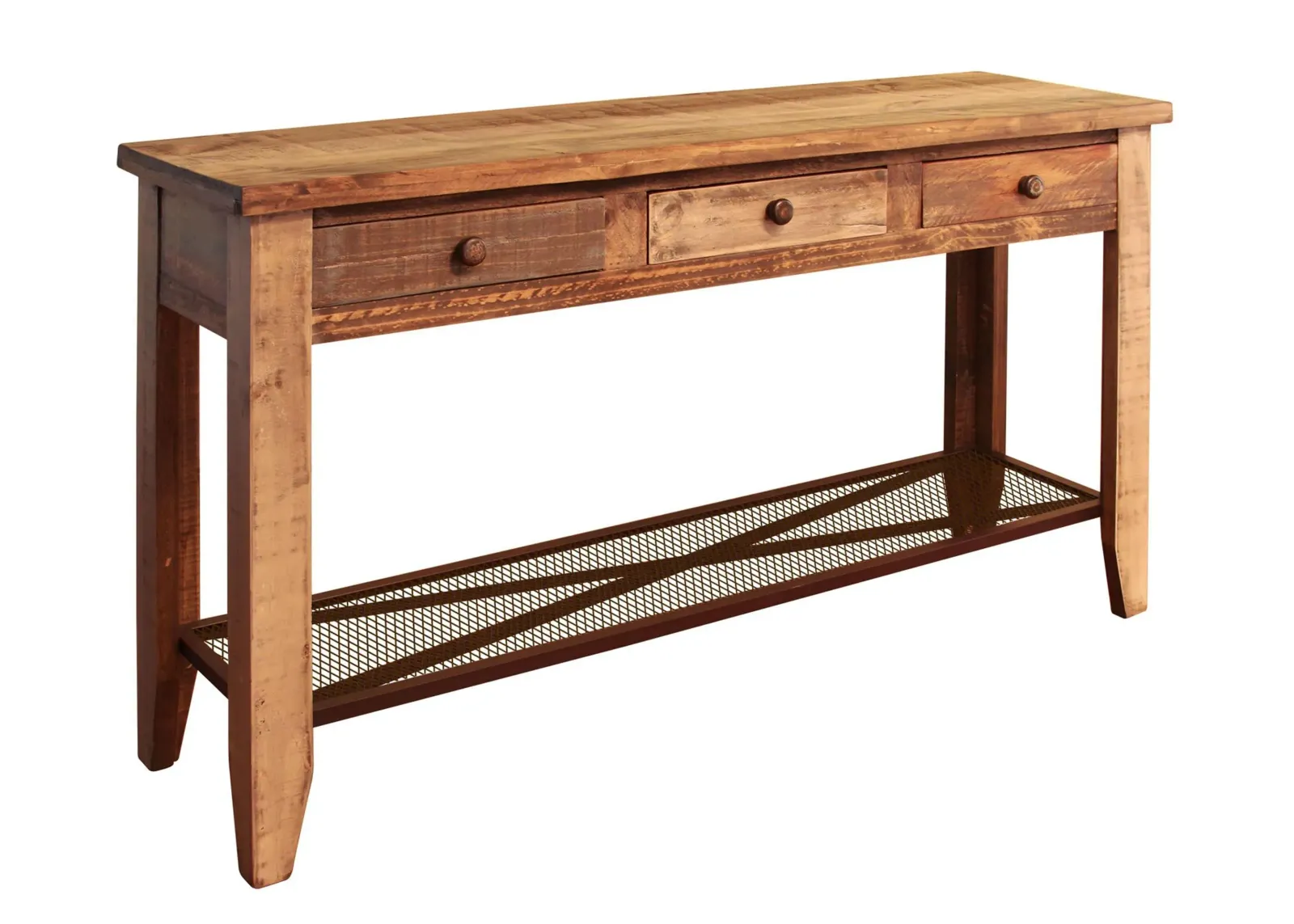 Antique Rectangular Console Table in Antique Distressed by International Furniture Direct