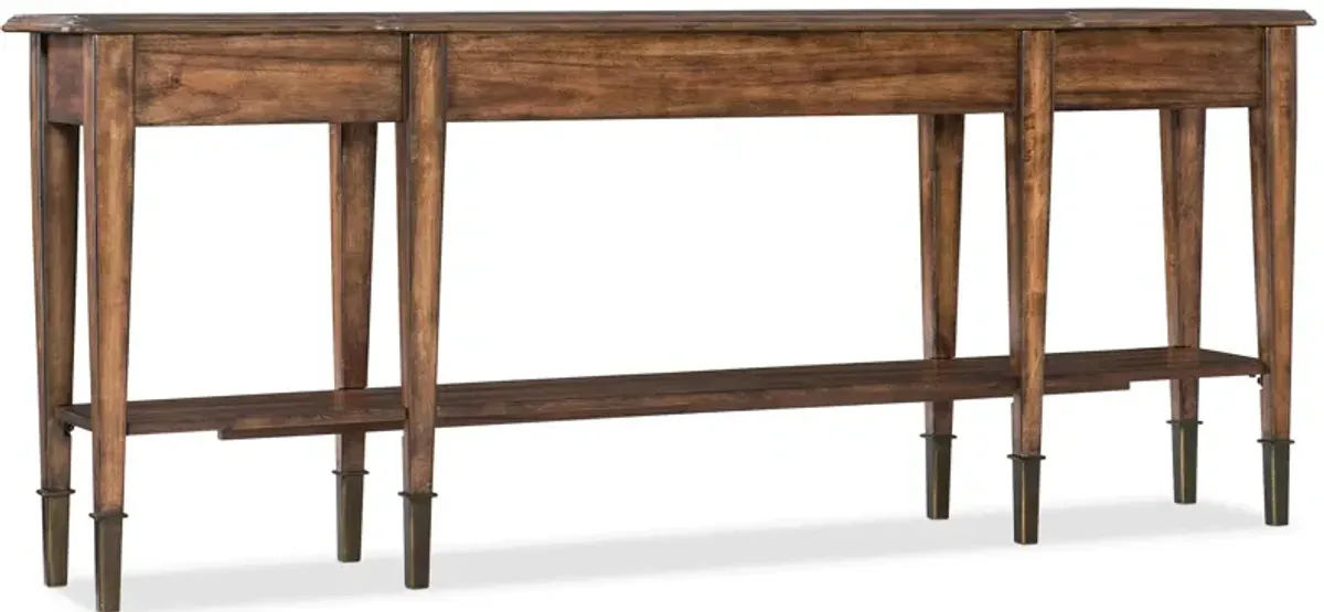 Sorin Skinny Console Table in Brown by Hooker Furniture