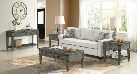 Foundry Sofa Table in Pewter by Intercon