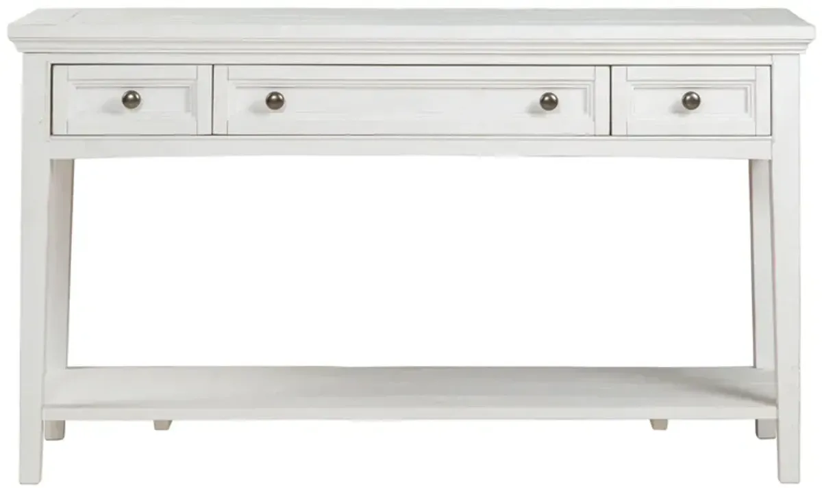 Heron Cove Rectangular Sofa Table in Chalk White by Magnussen Home