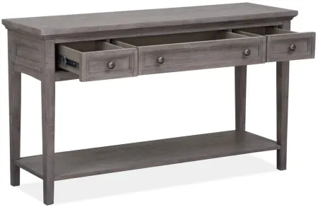 Paxton Place Rectangular Sofa Table in Dovetail Gray by Magnussen Home