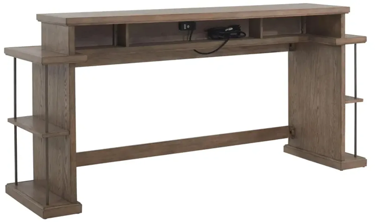 City Scape Sofa Console Table w/ Cubbies