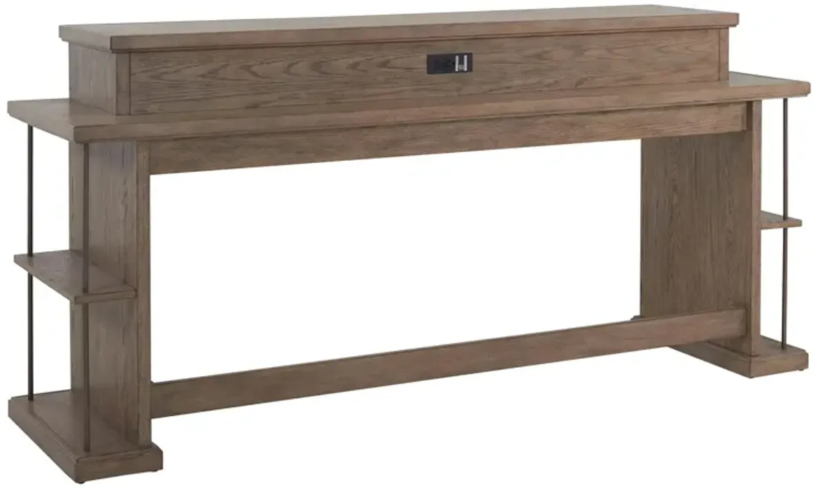 City Scape Sofa Console Table w/ Cubbies