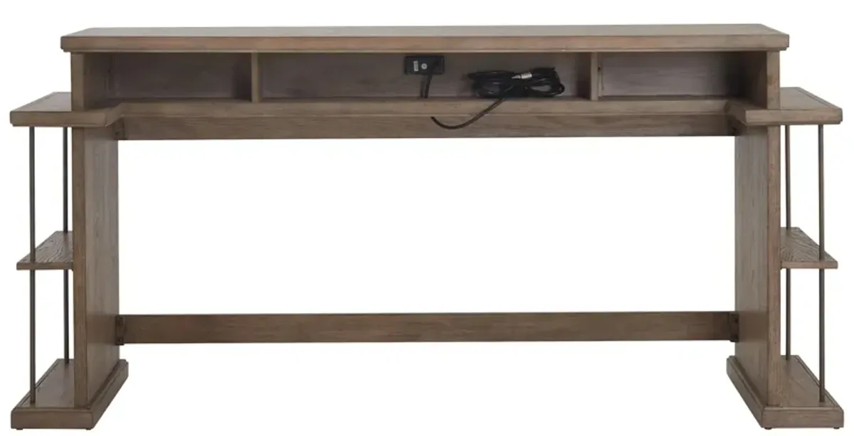 City Scape Sofa Console Table w/ Cubbies