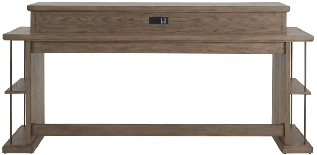 City Scape Sofa Console Table w/ Cubbies