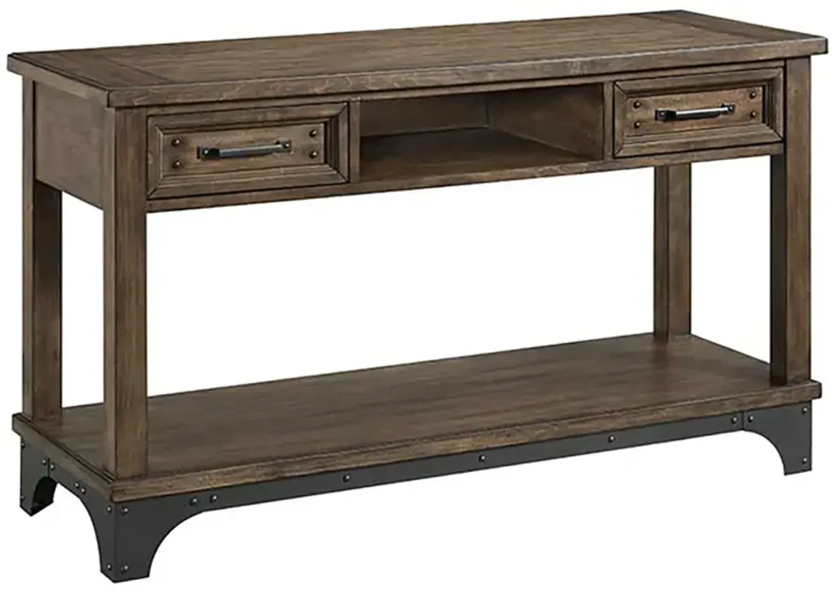 Whiskey River Sofa Table in Gun Powder Gray by Intercon