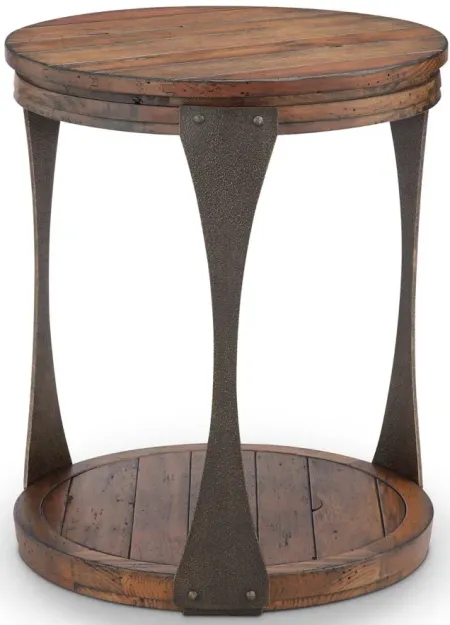 Monarch Montgomery Accent Table in Bourbon, Aged Iron by Magnussen Home