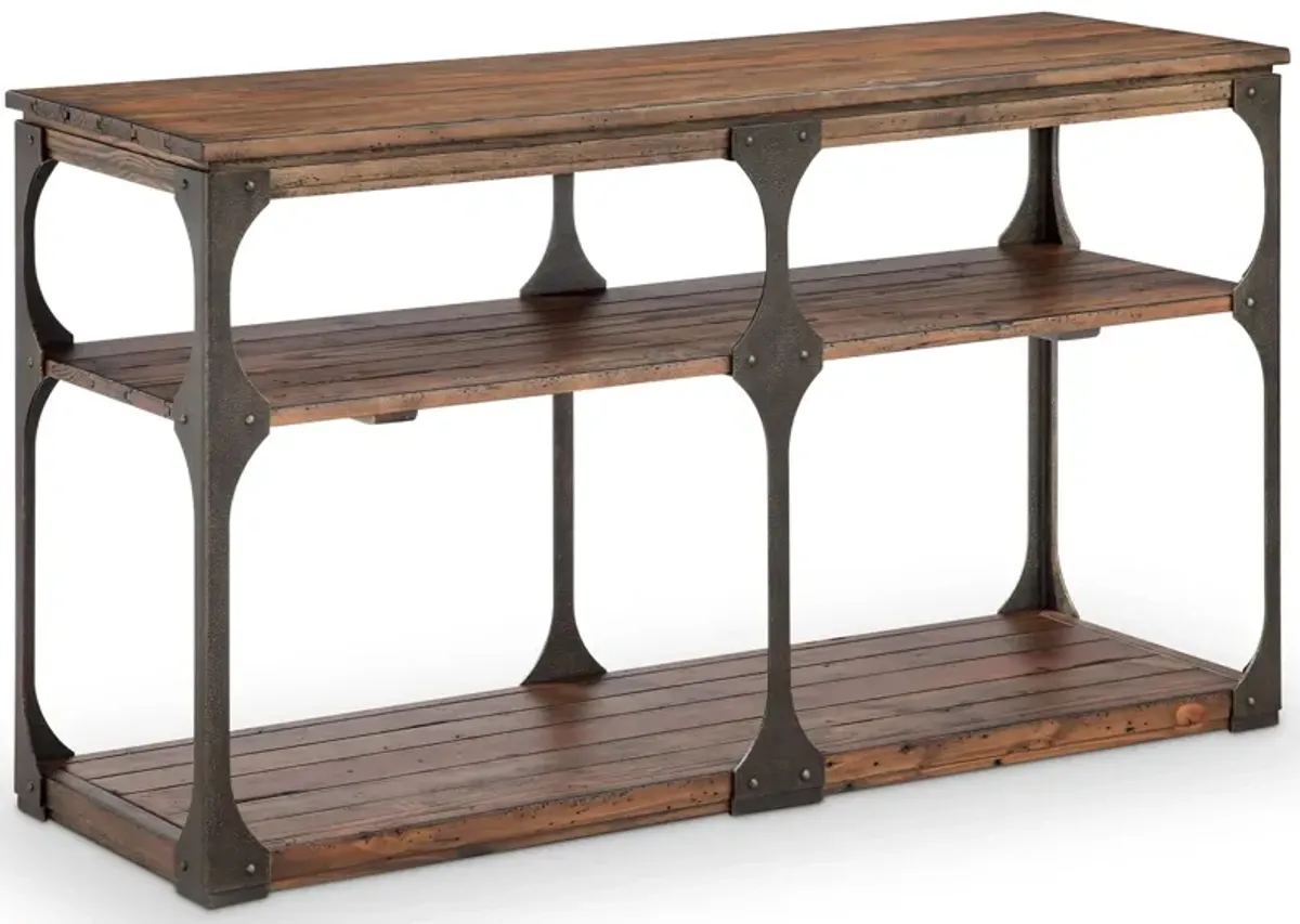 Monarch Montgomery Entryway Table in Bourbon, Aged Iron by Magnussen Home