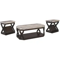 Radilyn Contemporary Occasional Table Set of 3 in Grayish Brown by Ashley Furniture