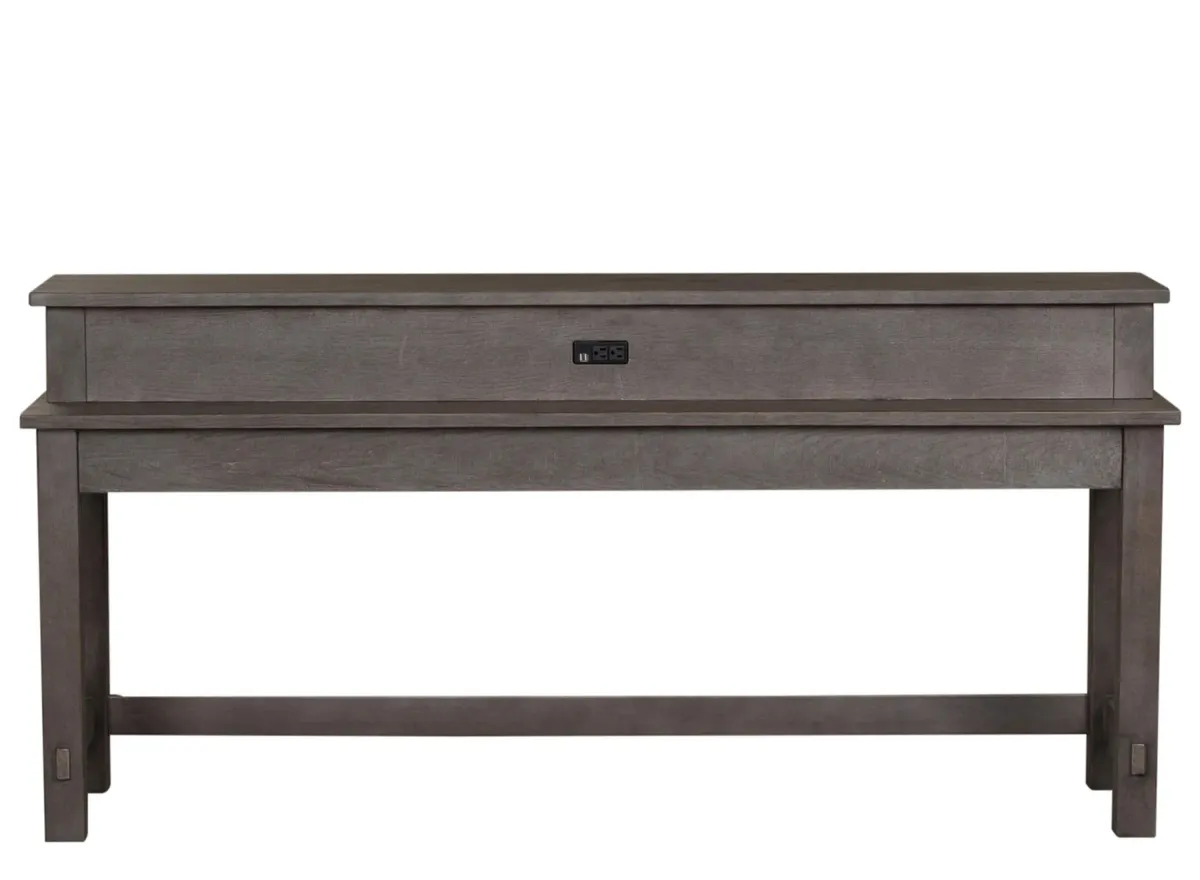 Marguerite Console Bar Table in Dusty Charcoal with Heavy Distressing by Liberty Furniture