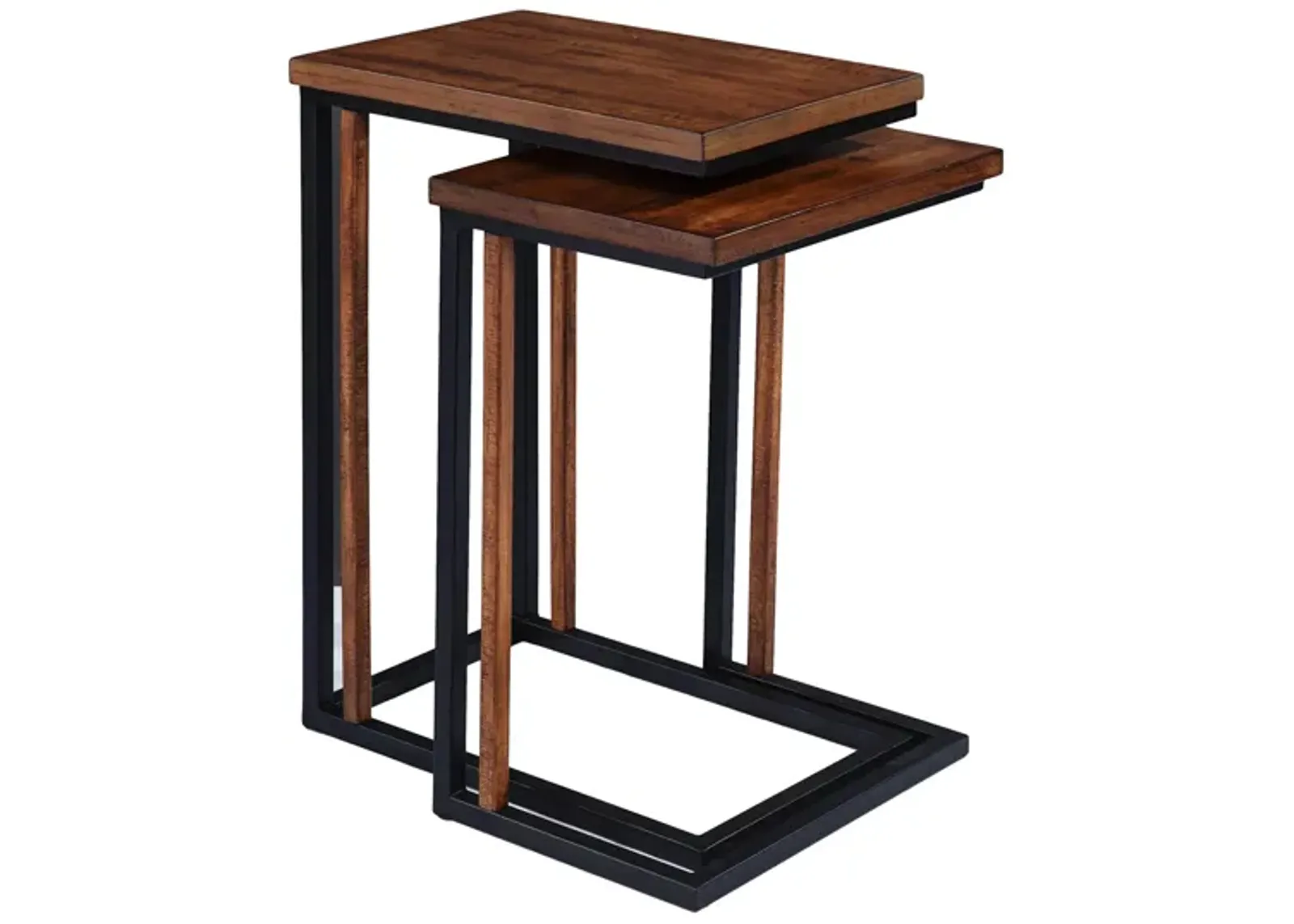 Summer 2-pc. Nesting C Table Set in Brown by SEI Furniture