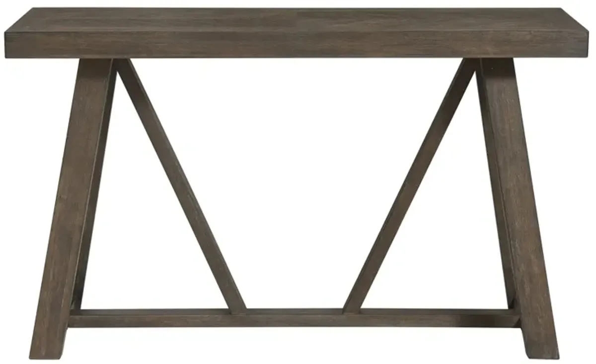 Hearst Sofa Table in Reclaimed Chevron by Intercon