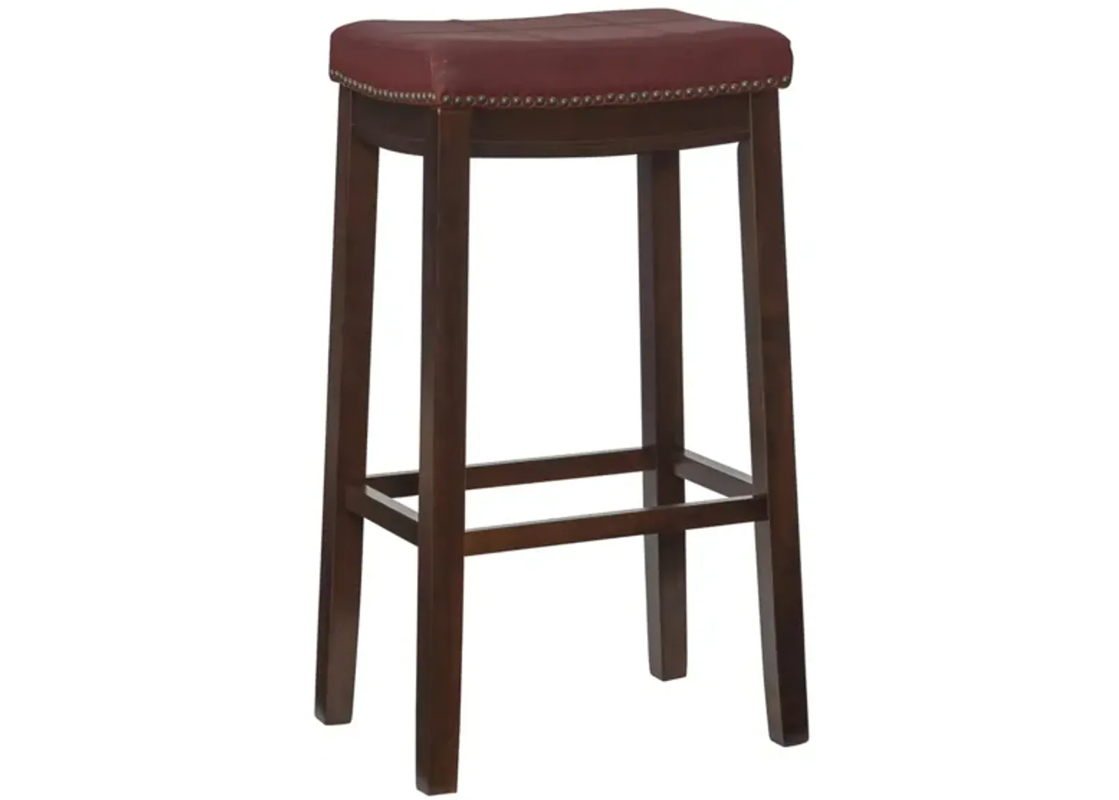 Claridge Bar Stool in Dark Brown by Linon Home Decor