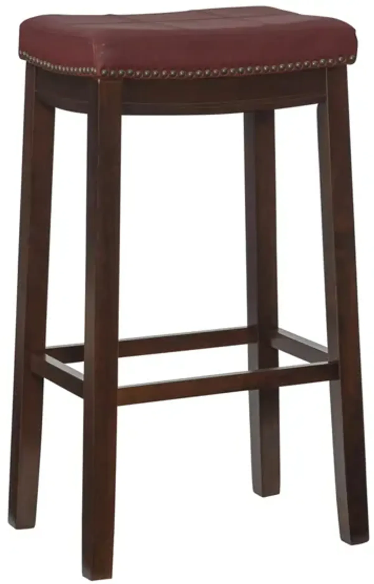 Claridge Bar Stool in Dark Brown by Linon Home Decor