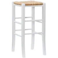 Gianna Backless Barstool -2pc. in White by Linon Home Decor