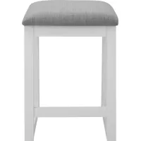 Karina Console Stool in Shell White & Driftwood by Liberty Furniture
