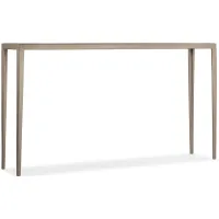 White Venetian Marble Console Table in Champagne metal by Hooker Furniture