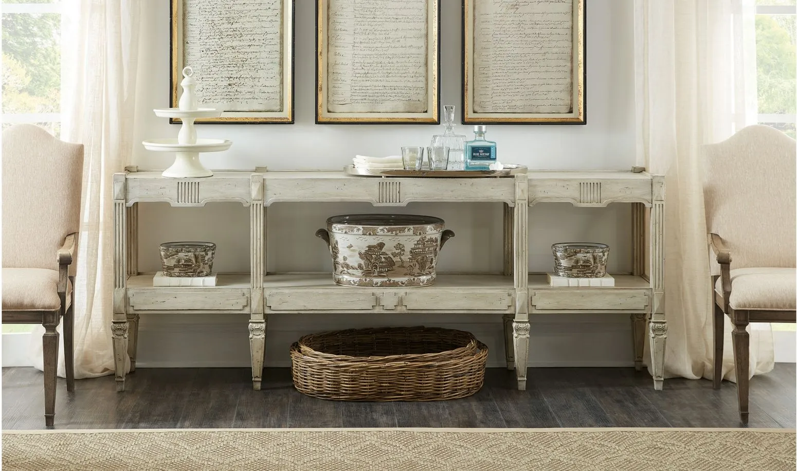 Vera Cruz Accent Console Table in Brown by Hooker Furniture