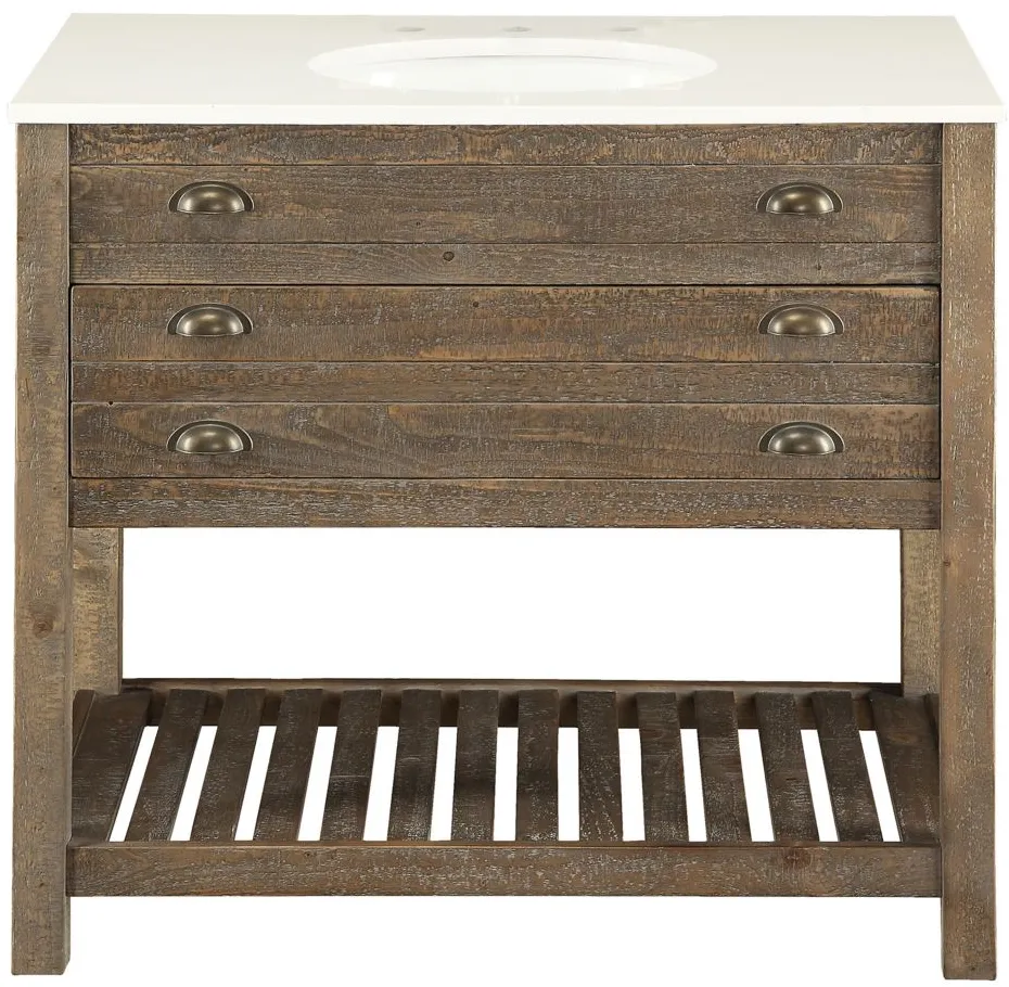 Cayhill 36" Single Bathroom Vanity in Brown by Coast To Coast Imports