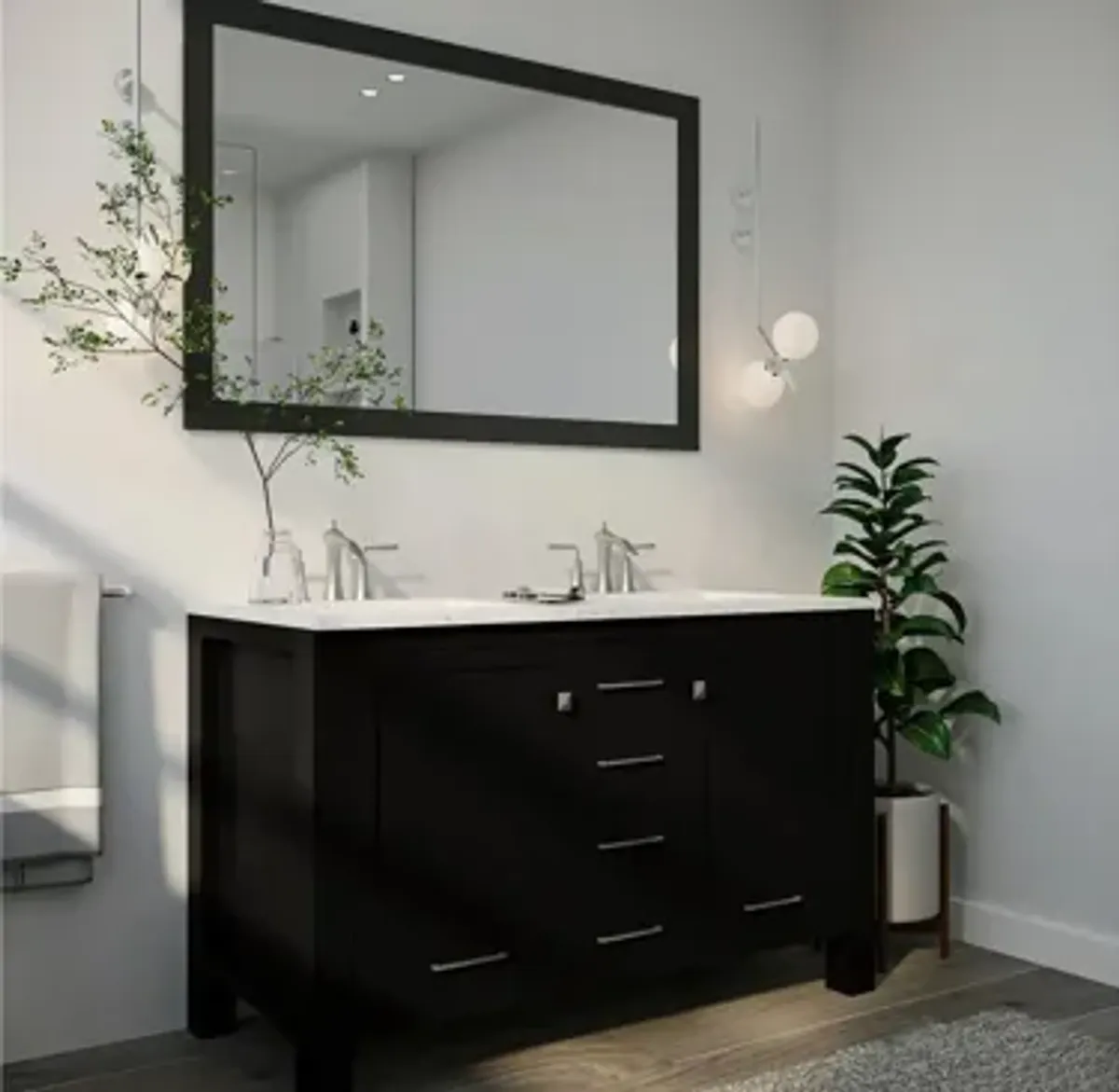 Sydney 48" Double Sink Bathroom Vanity