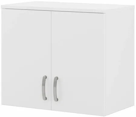 Genesis 2-Door Storage Wall Cabinet in White by Bush Industries