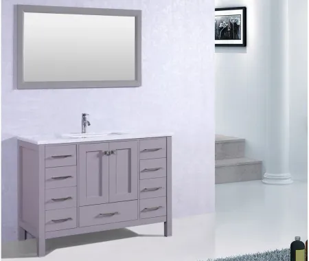 Sydney 48" Bathroom Vanity in Gray by Eviva