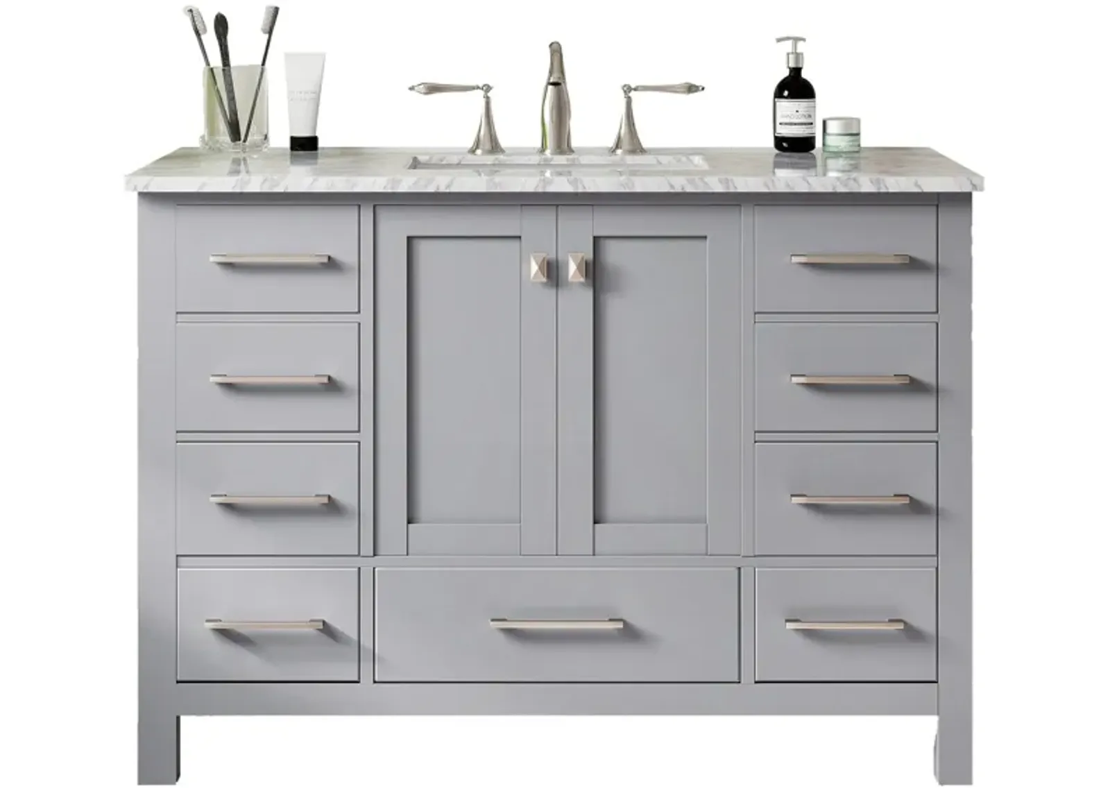 Sydney 48" Bathroom Vanity in Gray by Eviva