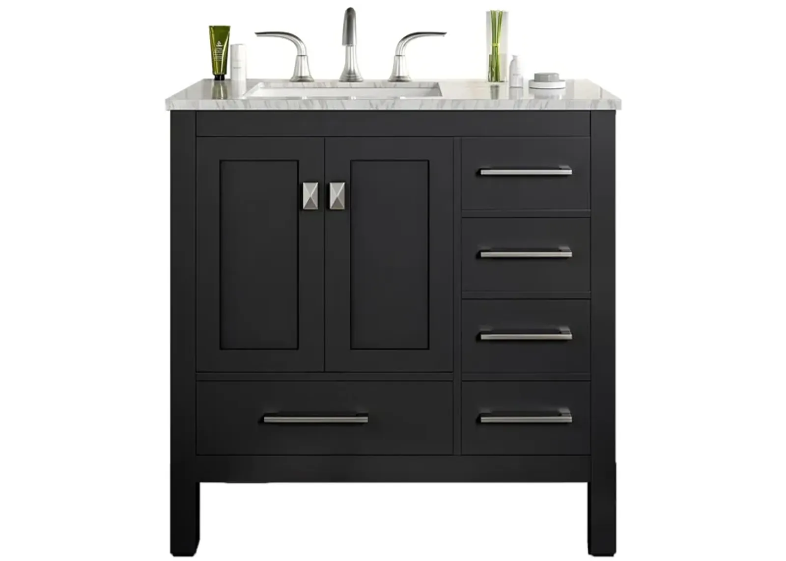 Sydney 36" Bathroom Vanity in Brown by Eviva