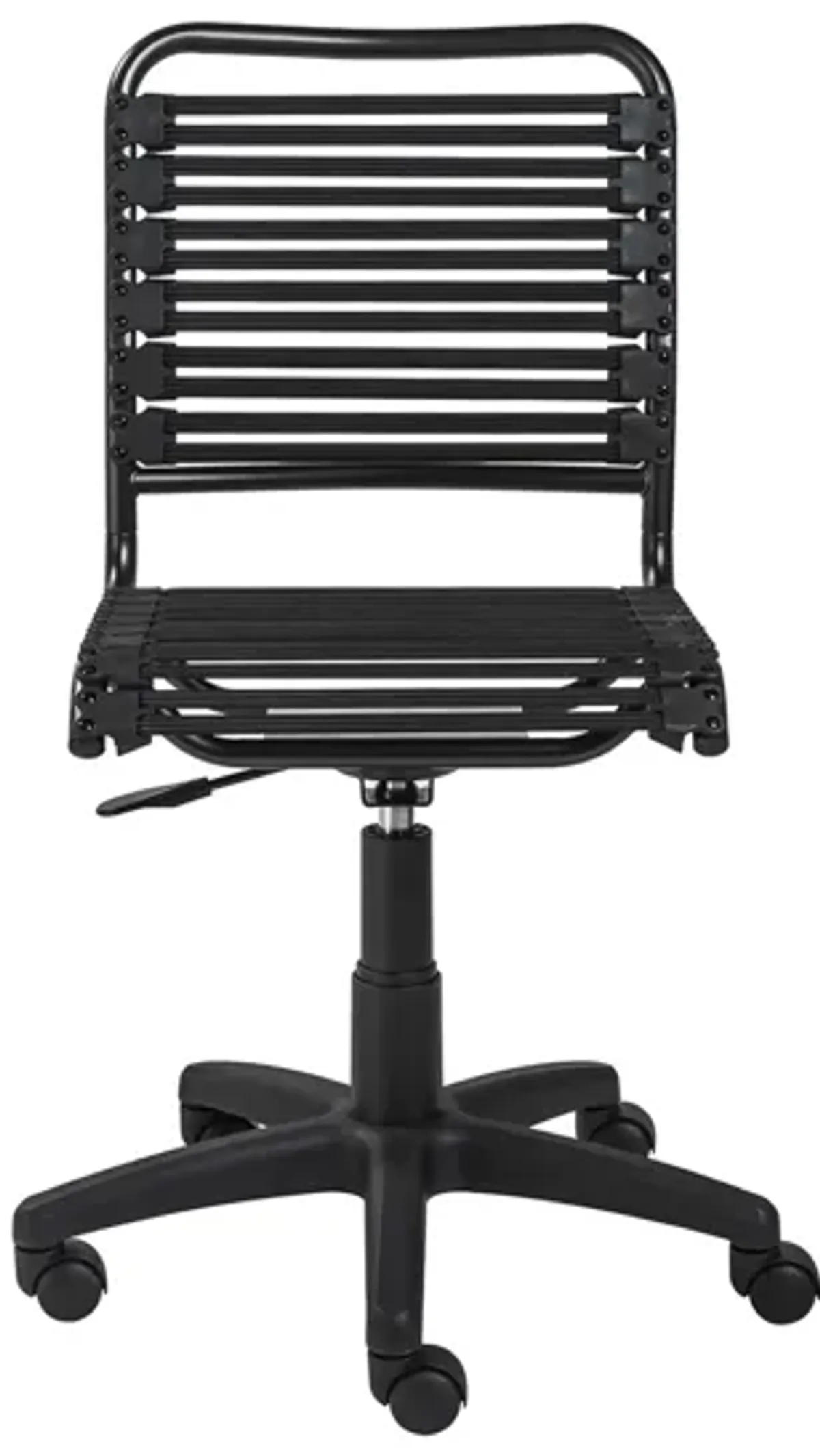 Allison Armless Bungie Office Chair in Black by EuroStyle