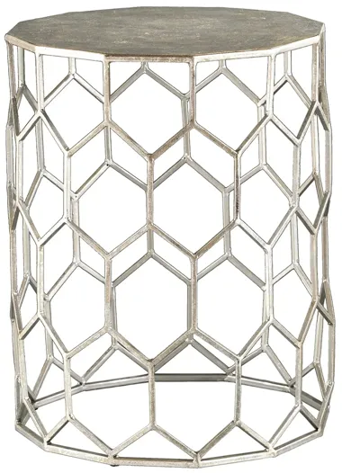 Marlee Metal Accent Table in Silver by SEI Furniture