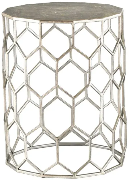 Marlee Metal Accent Table in Silver by SEI Furniture