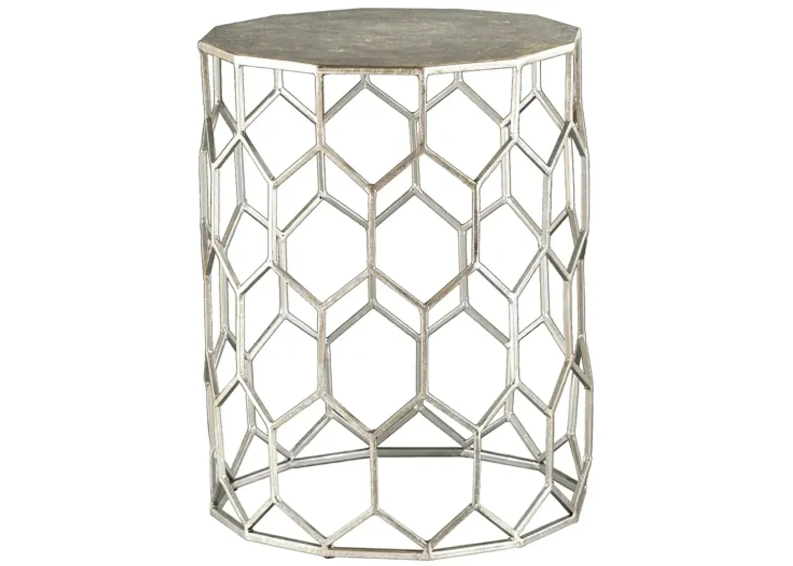 Marlee Metal Accent Table in Silver by SEI Furniture