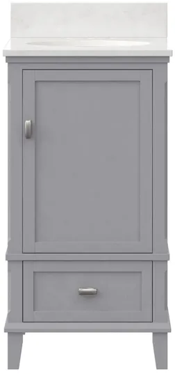 Rosemarie 18" Bathroom Vanity in Gray by DOREL HOME FURNISHINGS