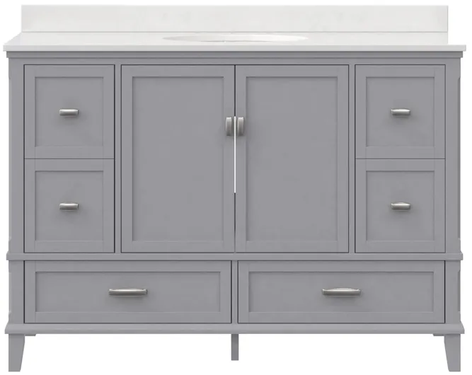 Rosemarie 48" Bathroom Vanity in Gray by DOREL HOME FURNISHINGS