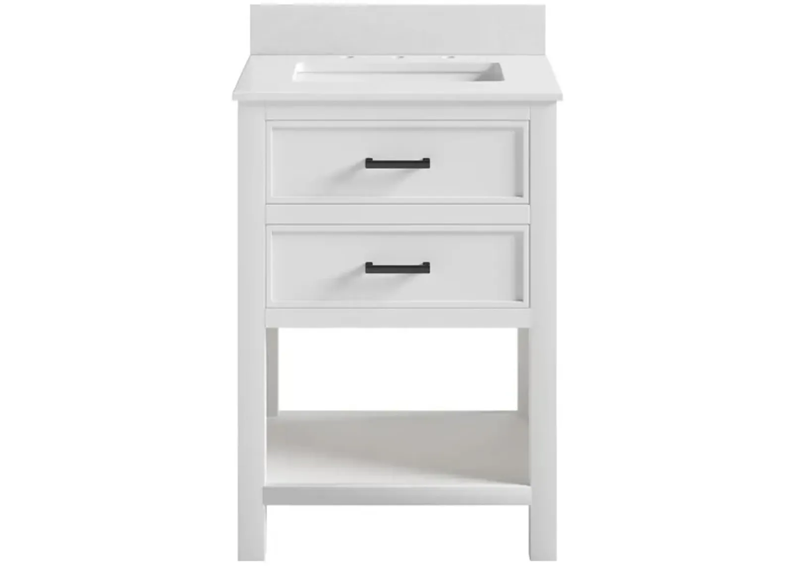 Alabama 24" Bathroom Vanity in White by DOREL HOME FURNISHINGS