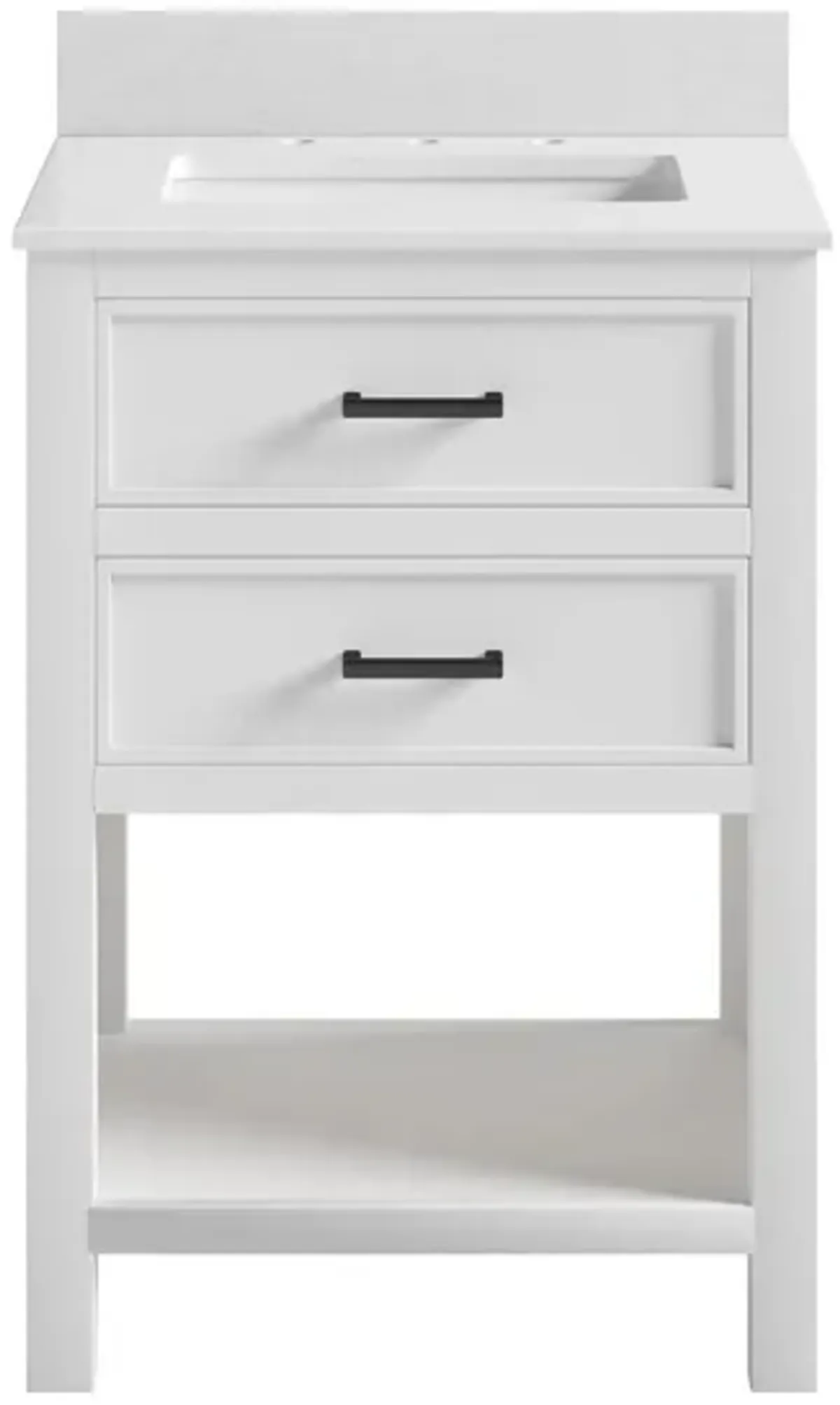 Alabama 24" Bathroom Vanity in White by DOREL HOME FURNISHINGS