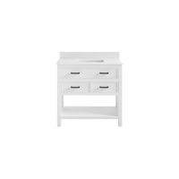 Alabama 36" Bathroom Vanity in White by DOREL HOME FURNISHINGS