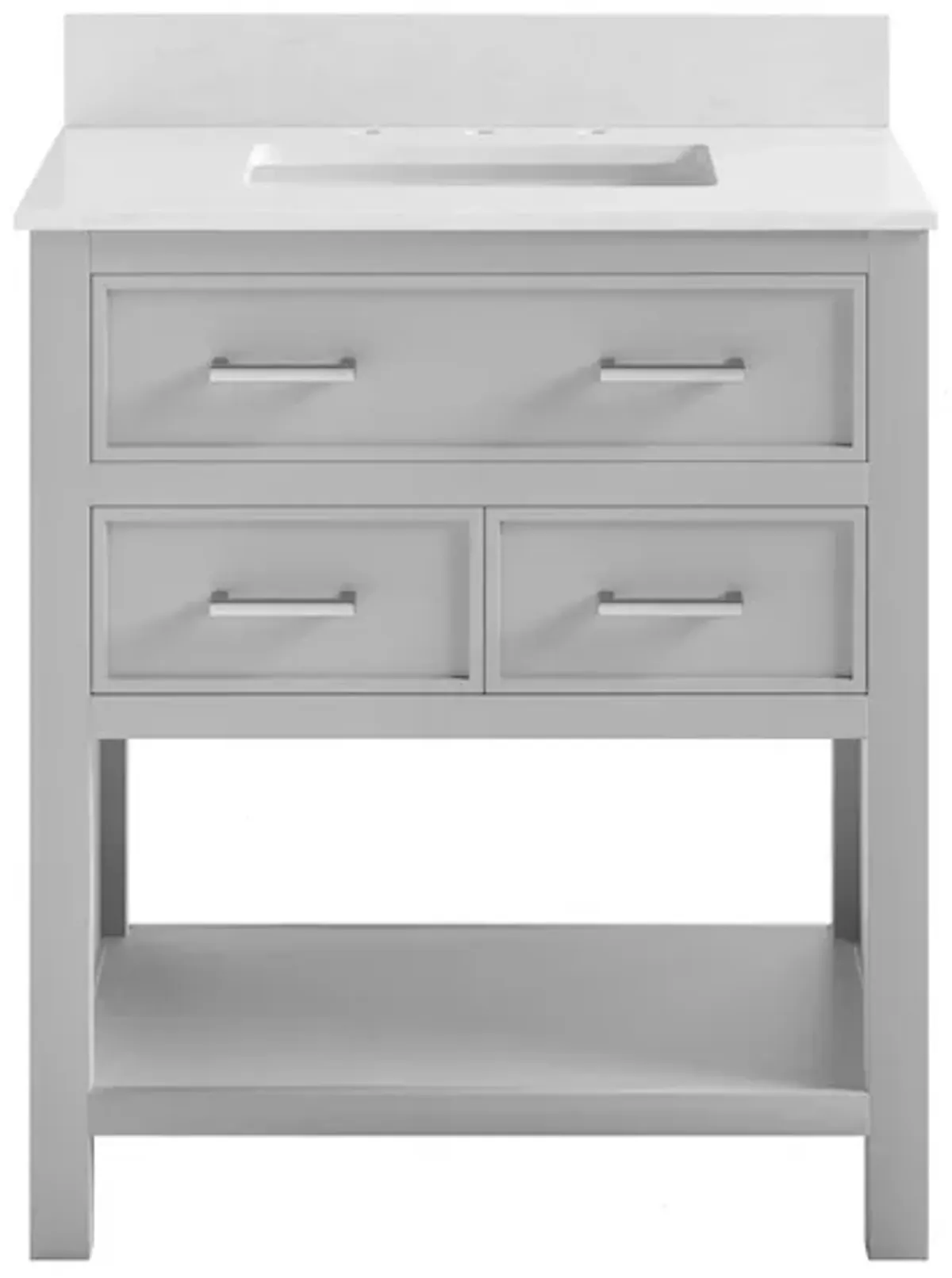 Alabama 30" Bathroom Vanity in Gray by DOREL HOME FURNISHINGS